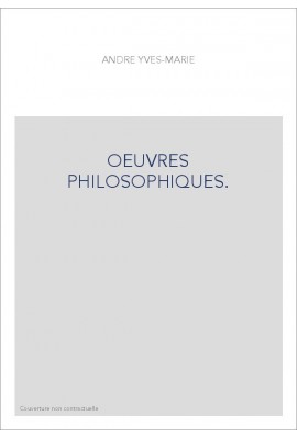OEUVRES PHILOSOPHIQUES.
