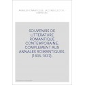 ANNALES ROMANTIQUES : LA CORBEILLE D'OR - L'ANEMONE (1835-1837).