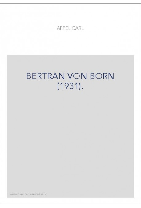BERTRAN VON BORN (1931).