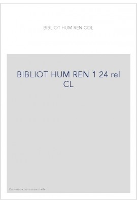 BIBLIOT HUM REN 1 24 rel CL