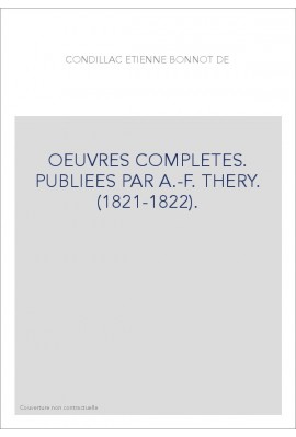 OEUVRES COMPLETES. PUBLIEES PAR A.-F. THERY. (1821-1822).