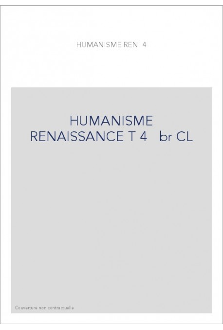 HUMANISME RENAISSANCE T 4