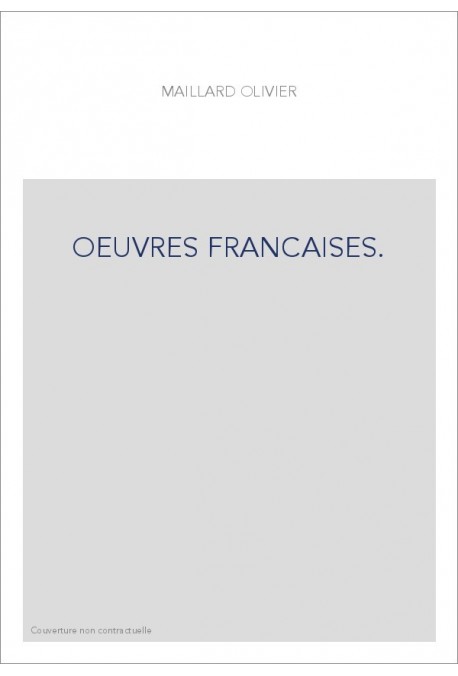 OEUVRES FRANCAISES.