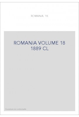 ROMANIA VOLUME 18 ( 1889 )