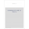 ROMANIA VOLUME 32 ( 1903 ) CL