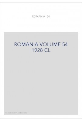 ROMANIA VOLUME 54 ( 1928 ) CL