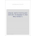 EINIGE 'ARTS POETIQUES' DER ZEIT RONSARD'S UND MALHERBE'S.
