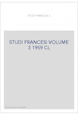 STUDI FRANCESI T 3 (1959)