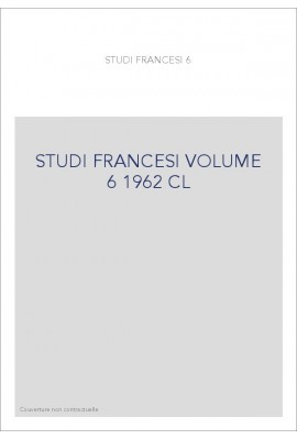 STUDI FRANCESI T 6 (1962)