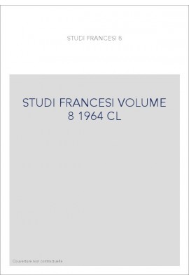 STUDI FRANCESI VOLUME 8 (1964)
