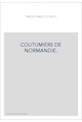COUTUMIERS DE NORMANDIE.