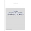 TABLEAU CHRONOLOGIQUE DES PUBLICATIONS DE MAROT.