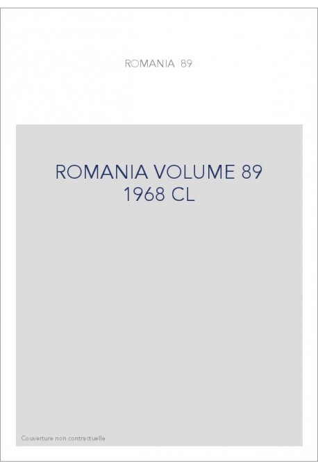 ROMANIA VOLUME 89 ( 1968 )