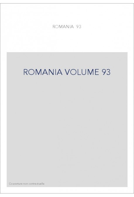 ROMANIA VOLUME 93