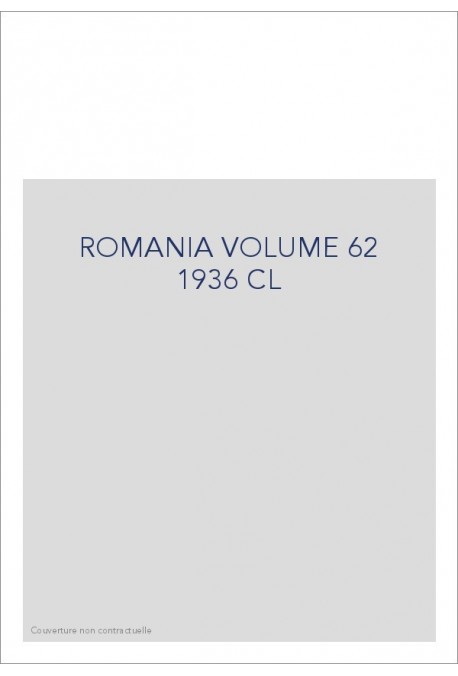 ROMANIA VOLUME 62 1936 CL