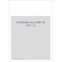 ROMANIA VOLUME 92 1971 CL