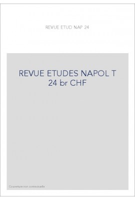 REVUE DES ETUDES NAPOLEONIENNES T 24