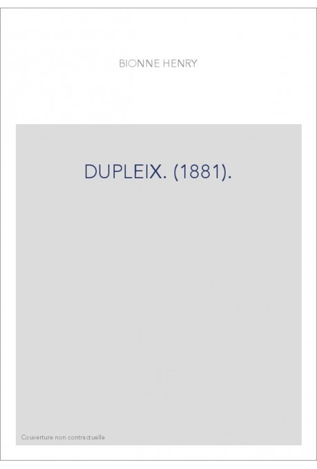 DUPLEIX. (1881).