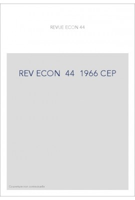 REVUE D'HISTOIRE ECONOMIQUE ET SOCIALE T44(1966)
