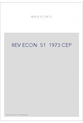 REVUE D'HISTOIRE ECONOMIQUE ET SOCIALE T51(1973)