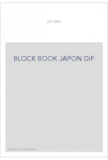 BLOCK BOOK JAPON DIF