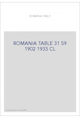 ROMANIA T 31-59(1902-1933)CL