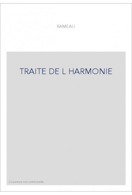 TRAITE DE L HARMONIE