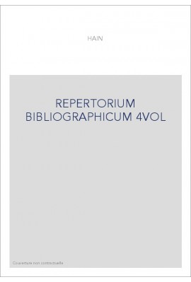 REPERTORIUM BIBLIOGRAPHICUM.