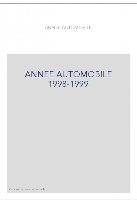 ANNEE AUTOMOBILE 1998-1999