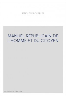 MANUEL REPUBLICAIN DE L'HOMME ET DU CITOYEN
