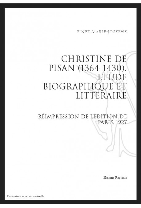 CHRISTINE DE PISAN (1364-1430)
