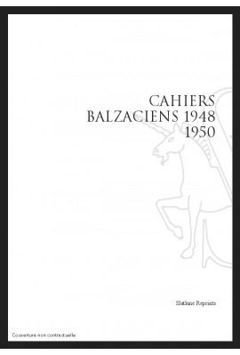 CAHIERS BALZACIENS 1948 1950