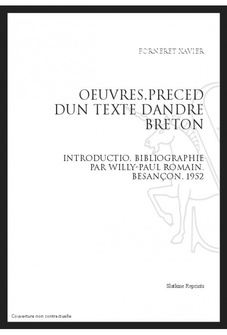 OEUVRES PRECEDEES D'UN TEXTE D'ANDRE BRETON