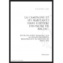 LA CAMPAGNE ET SES HABITANTS DANS L'OEUVRE D'HONORÉ DE BALZAC