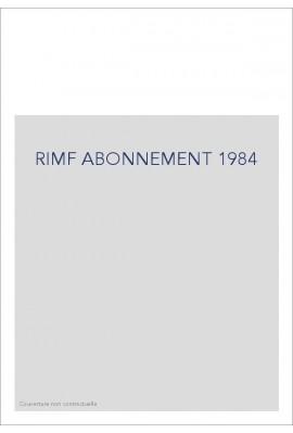 RIMF ABONNEMENT 1984