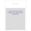 L'HISTOIRE DE JOSEPH D'APRES UN MANUSCRIT ORIENTAL.