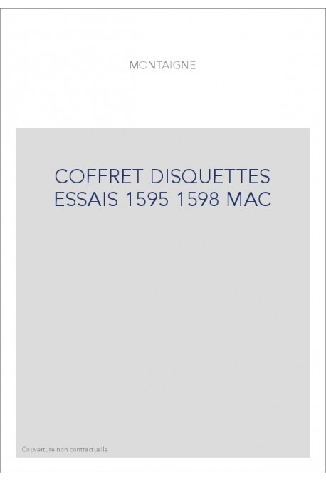 COFFRET DISQUETTES ESSAIS 1595 1598 MAC
