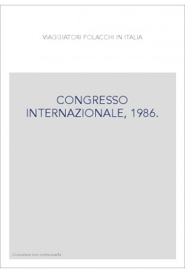 CONGRESSO INTERNAZIONALE, 1986.