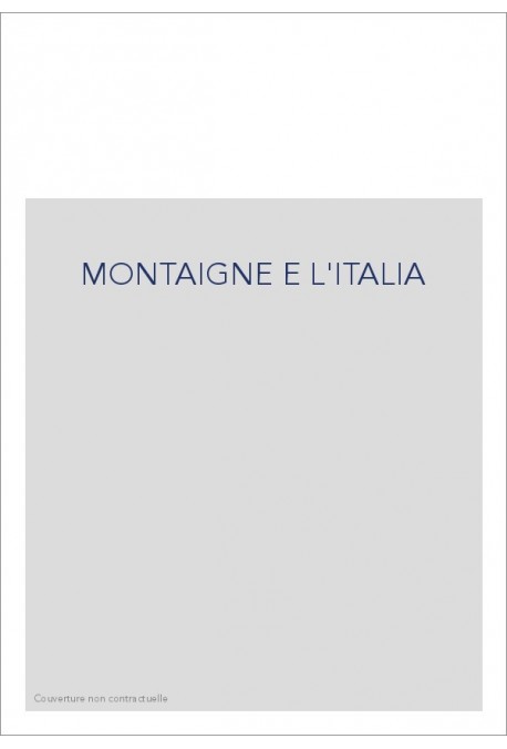 MONTAIGNE E L'ITALIA