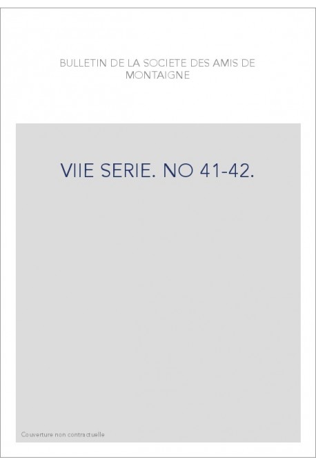 VIIE SERIE. NO 41-42.