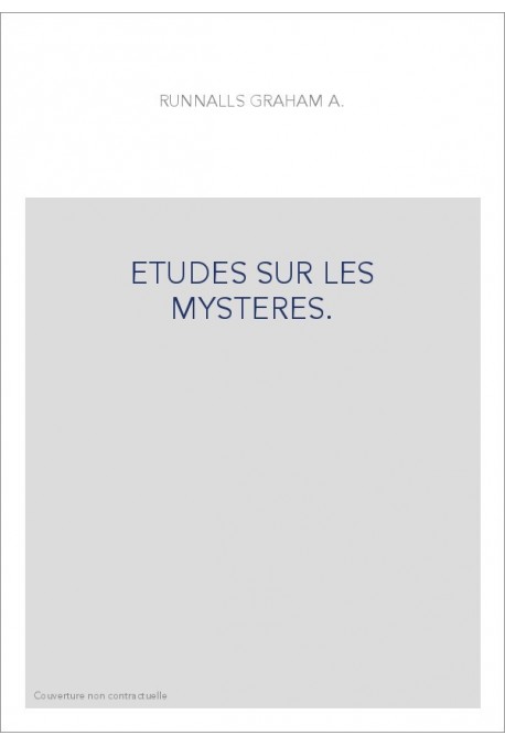 ETUDES SUR LES MYSTERES.