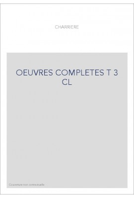 OEUVRES COMPLETES T3 : CORRESPONDANCE III (1787-1793)