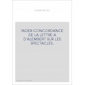 INDEX-CONCORDANCE DE LA LETTRE A D'ALEMBERT SUR LES SPECTACLES.