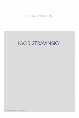 IGOR STRAVINSKY.