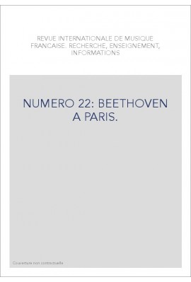 NUMERO 22: BEETHOVEN A PARIS.