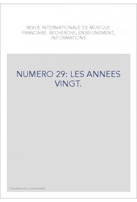 NUMERO 29: LES ANNEES VINGT.