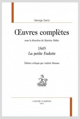 ŒUVRES COMPLÈTES 1849 LA PETITE FADETTE
