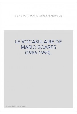 LE VOCABULAIRE DE MARIO SOARES (1986-1990).