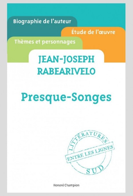 JEAN-JOSEPH RABEARIVELO PRESQUE-SONGES