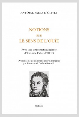 NOTIONS SUR LE SENS DE L'OUÏE (1819)